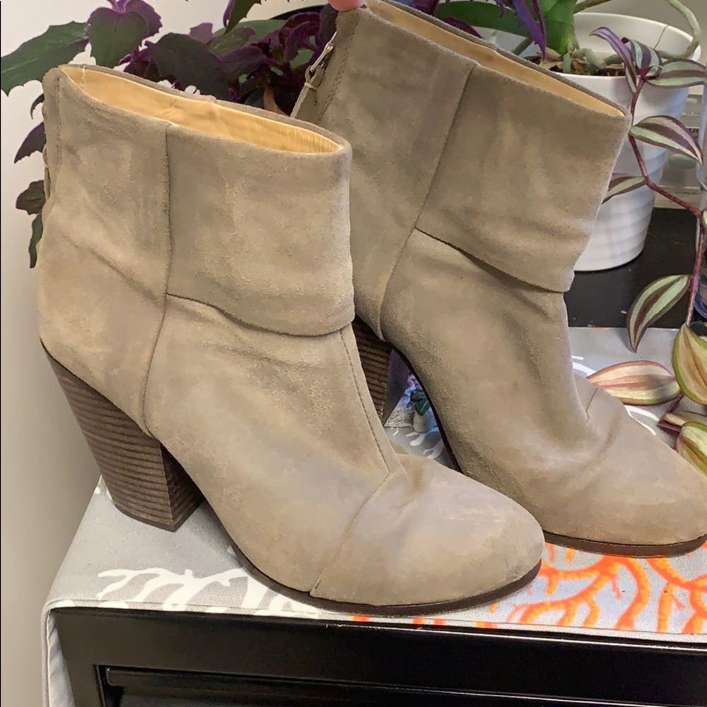 Rag & Bone gray ankle boots sz 38.5